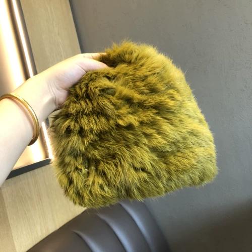 Rabbit Fur Hat Female Chuanxi White Fur Hat Fur Cold and Warm Plush Knitted Hat Cute Headgear Autumn and Winter