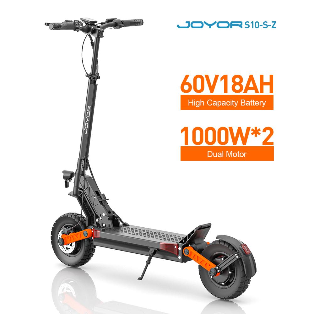 JOYOR S10-S-Z 1000*2W Dual Motor Electric Scooter, 60V18Ah Battery, 75km Range, Hydraulic Brakes, Foldable