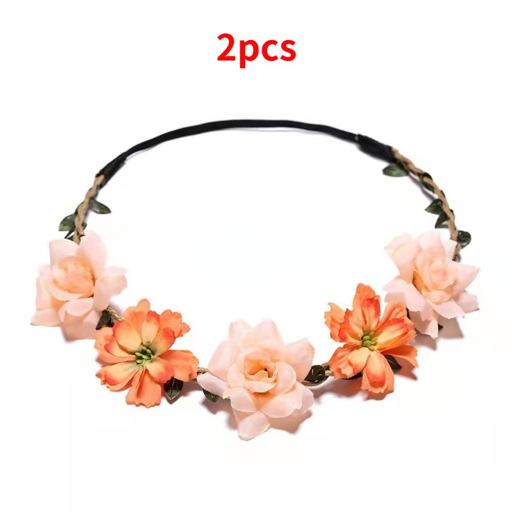 Fashion Women Floral Garlands Headband Crown Girl Headdress Girls Hair Bands Bride Wedding Hair Accessories Headbands Flower