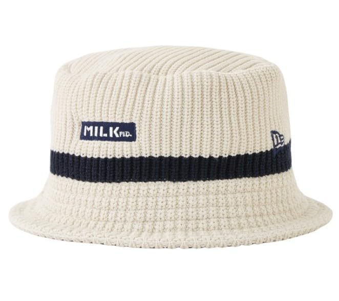 

[Milkfed] Шапка x NEWERA Вязаная шапка BAR Женская БЕЛАЯ