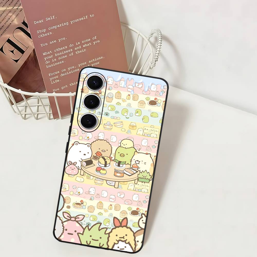 Anime S-Sumikko Gurashi Phone Case For Samsung S 24 Fe 25 Ultra Plus 20 Lite 21 30 22 23 24 22 Ultra 5G Fundas