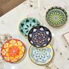 Ceramic Bohemian Ceramic Plates Round Steak Dinner Pasta Plate Kitchen Accessories Home Salad Plate Tableware Decorative 2025