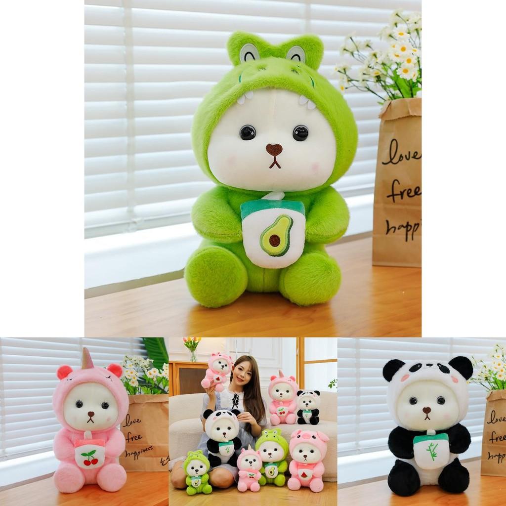 Plush Toy Panda With Short Plush Material For Kids And Collectors