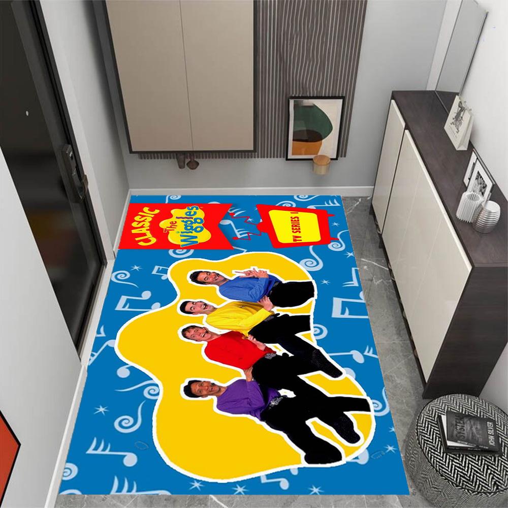 Tappeti Antiscivolo a Tema The Wiggles Singing Show - Arredamento per la Casa in Poliestere, Adatti per Camere da Letto, Soggiorni, Ingressi, Studi e Decorazioni