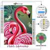Popular 5D Diy Cross Stitch Animal Flamingo Painting Full Drill Cross-Stitch Crafts Kit Wall Sticker Home Decor