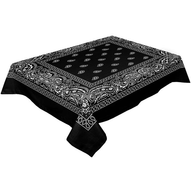 

Бандана черная скатерть водонепроницаемая обеденный стол свадебная вечеринка прямоугольная скатерть домашний текстиль кухонный декор 4pcs 33x48 Table mat