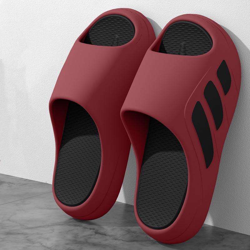 Men Slippers Slides with a Sense High Aesthetic Value External Wear Anti Slip Thick Bottom, Beach Cool Slippers for Men