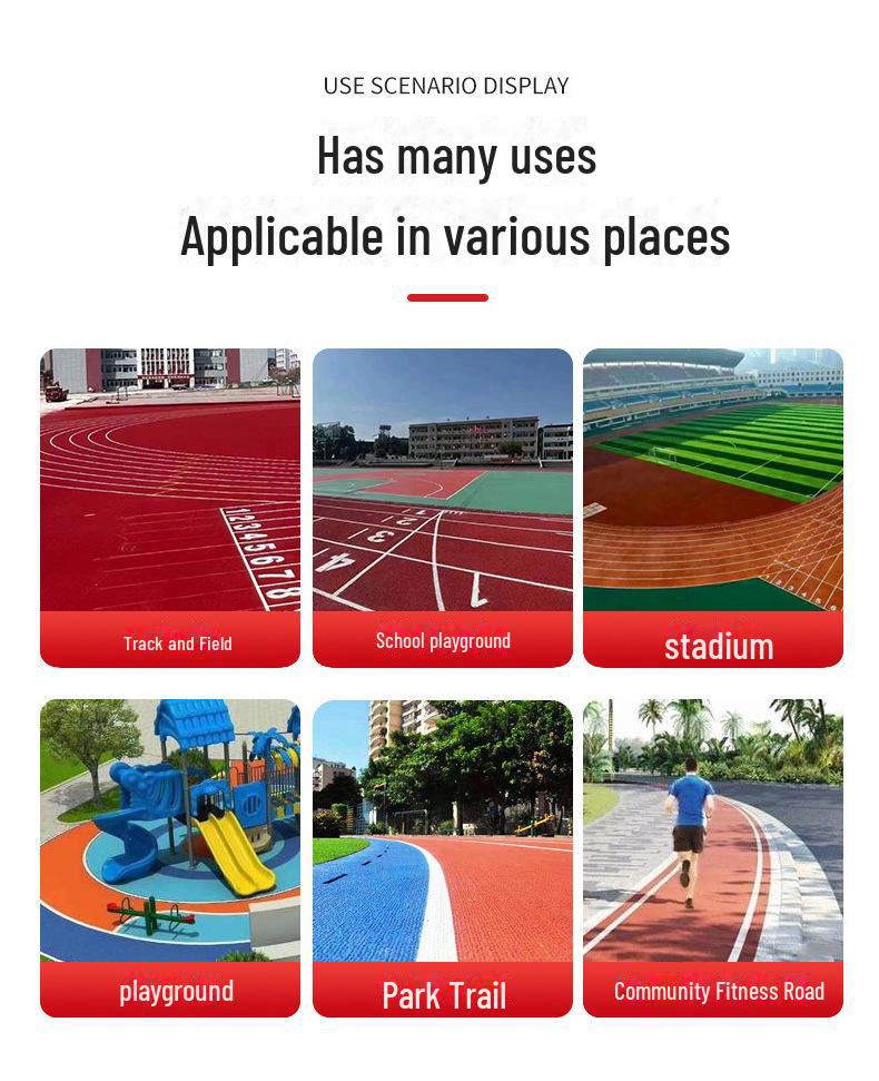 Kindergarten EPDM Rubber Playground Runway