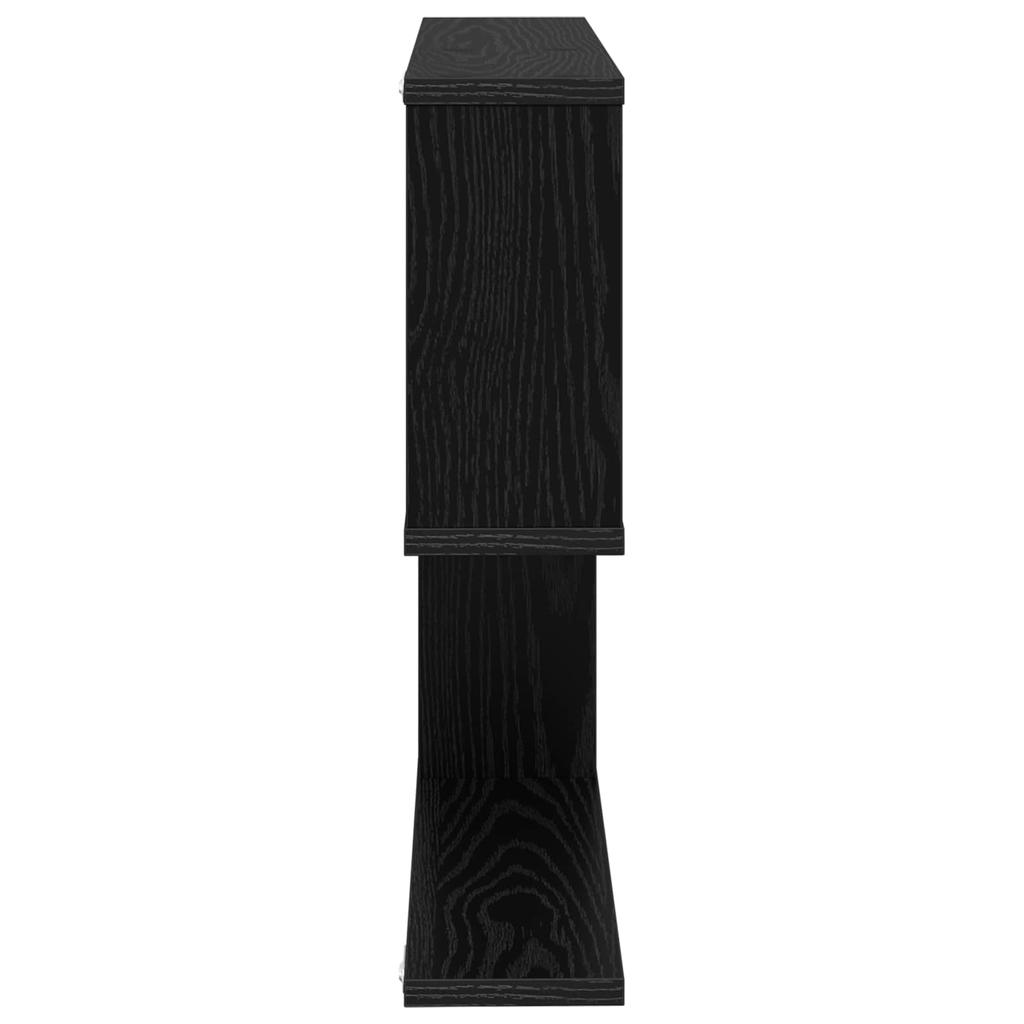Wall Shelf Black Oak 60 x 12 x 50.5 cm Engineered Wood