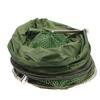 Portable Quick-Drying Nylon Mesh Steel Ring Folding Fishing Net Fish Crab Lobsters Mesh Cage Bucket Anti-Jump Storage Bag