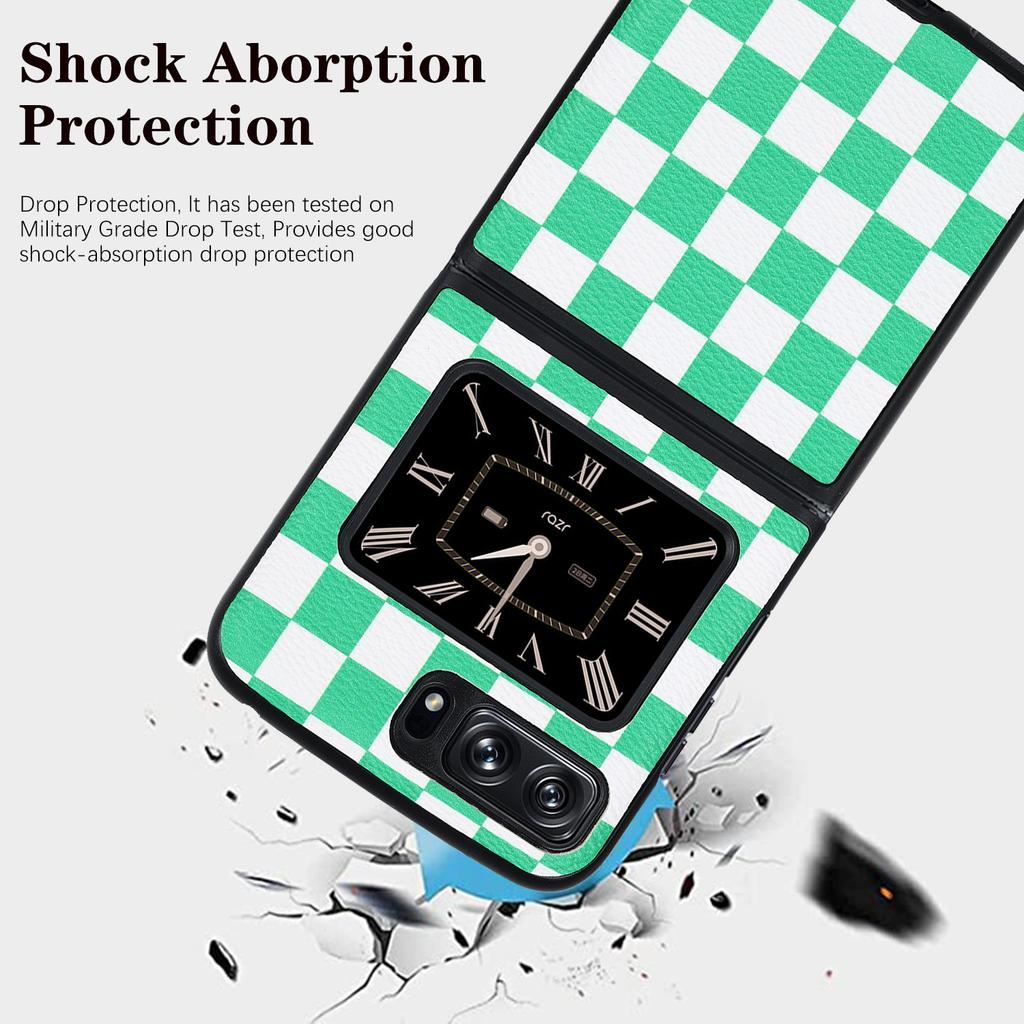 Suitable for moto razr 2026 folding screen mobile phone case with leather PC back cover hard case protective case