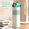 Large-Capacity Thermos Cup with Double Drinking Mouth and Straw, 316 Stainless Steel, Outdoor Portable Cup for Boys and Girls Going To School