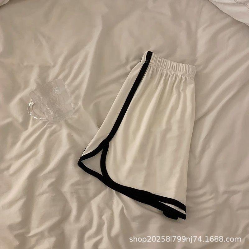 Korean Style Cool Summer Women's Pajama Set: Camisole Vest with Chest Pad