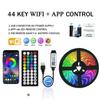 Tuya WiFi LED RGB Strip Lights Color Changing 5050 Led Lights Alexa Flexible Ribbon Luces for 5V USB TV BackLight Room Decor