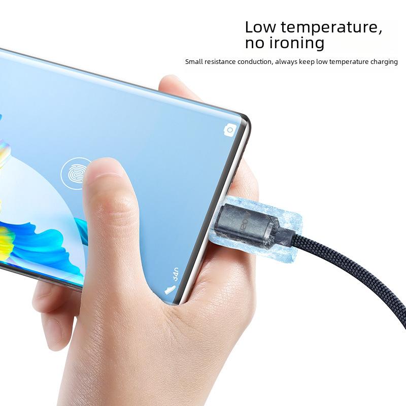 Jingyao Dual Type-C Data Cable - 120W Fast Charging, Braided, C To C Flash Charger