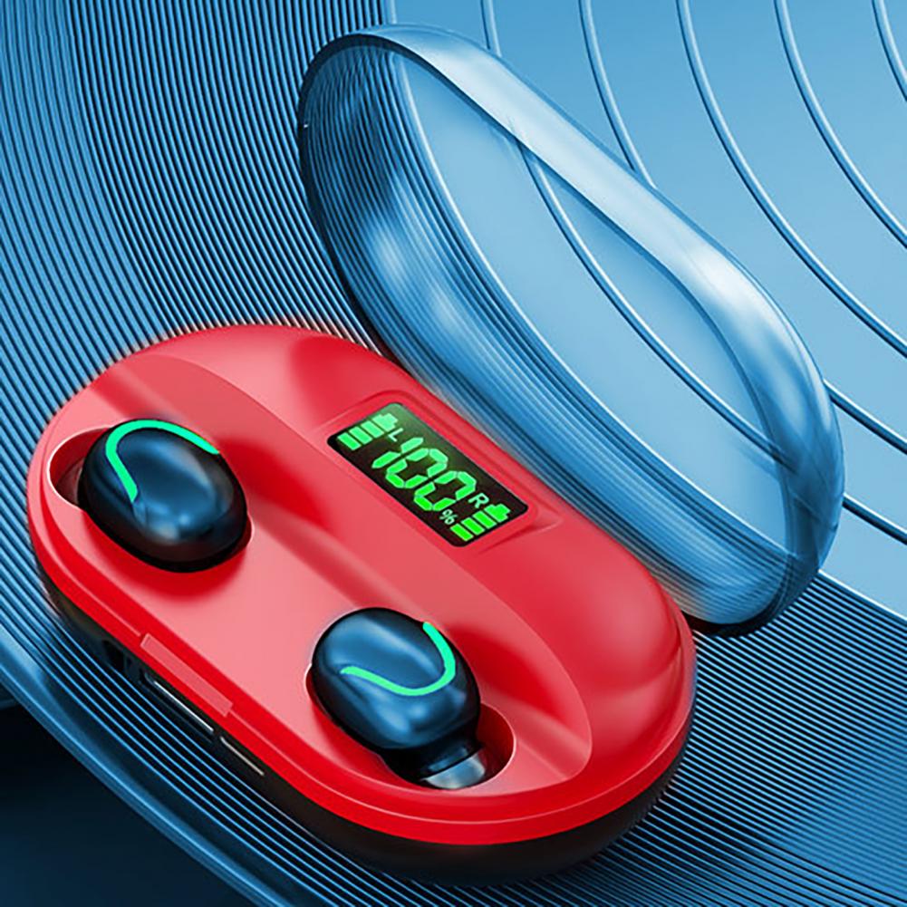 T2 Wireless Bluetooths Earphones Noise Cancelling LED Breathing Light Mini Stereo Sports In-ear Earphones Earbud