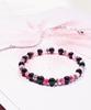 Line Point Double 1098 H Black Hair Pink 1386 Bracelet Set (C2601-SE467_PK)