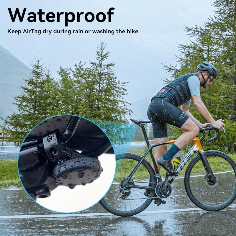 Universal Bike Tracker Holder GPS Bracket for Airtag Anti Theft Bicycle Positioner Cycling Security Accessory
