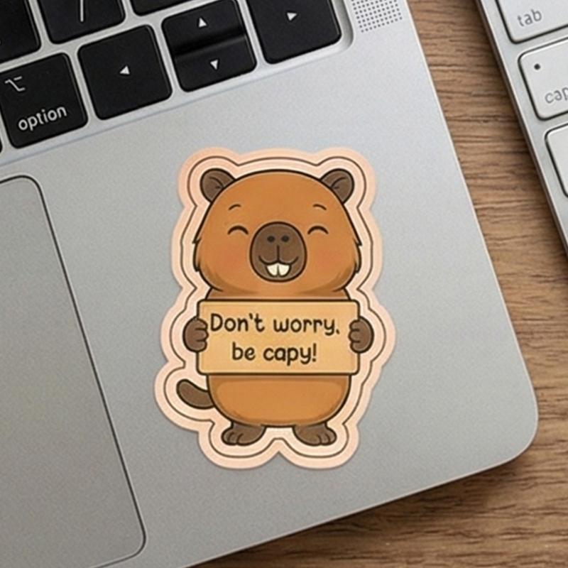 60 Sheets Multifunctional Animal Greeting Cards Positive Affirmation Cards in Plastic Jar for Children Adult Coworkers