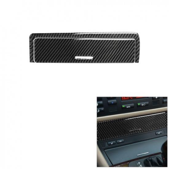 Carbon Fiber Central Console Storage Box Cover Trim For BMW 3Series E46 1998-05