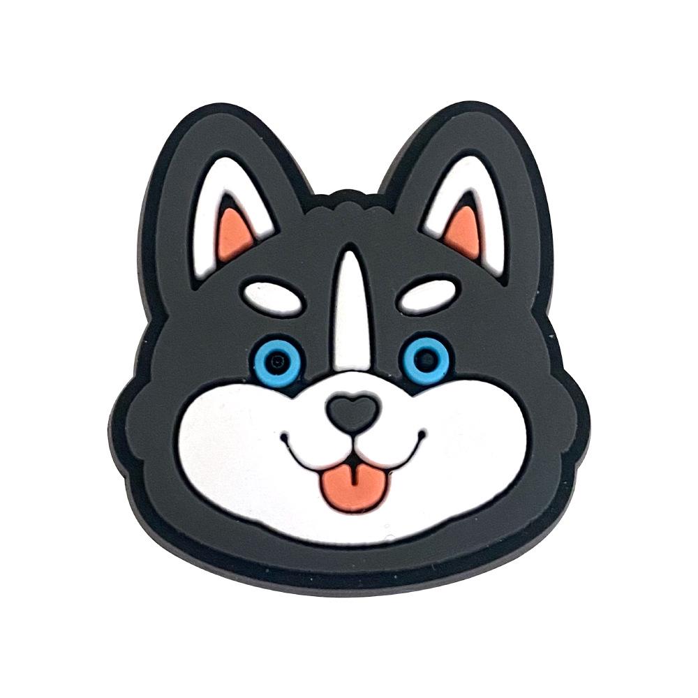 Cartoon Puppy Clog Shoe Charms - Soft PVC Flower Ornaments for Sandals and Slippers