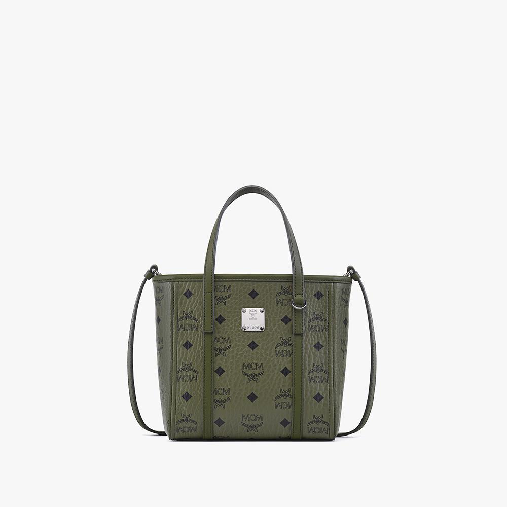 Mcm Toni Visetos Top Zipper Shopper Mwpfamt08K8