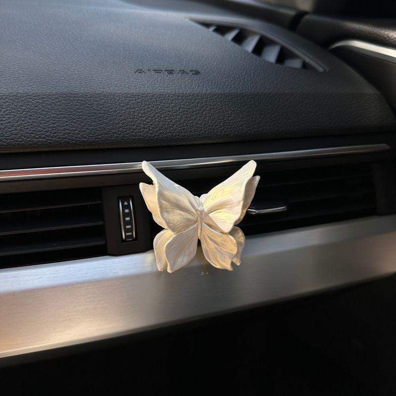 Butterfly Car Air Conditioning Vent Aroma Diffuser Decoration Ornament Exquisite Flower Fragrance Diffuser Stone Car Interior Accessory
