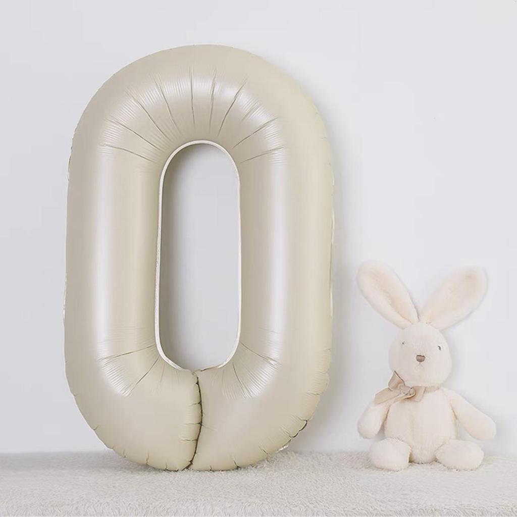 40-Inch Cream Number Balloon for Kids' First Birthday Party Decoration