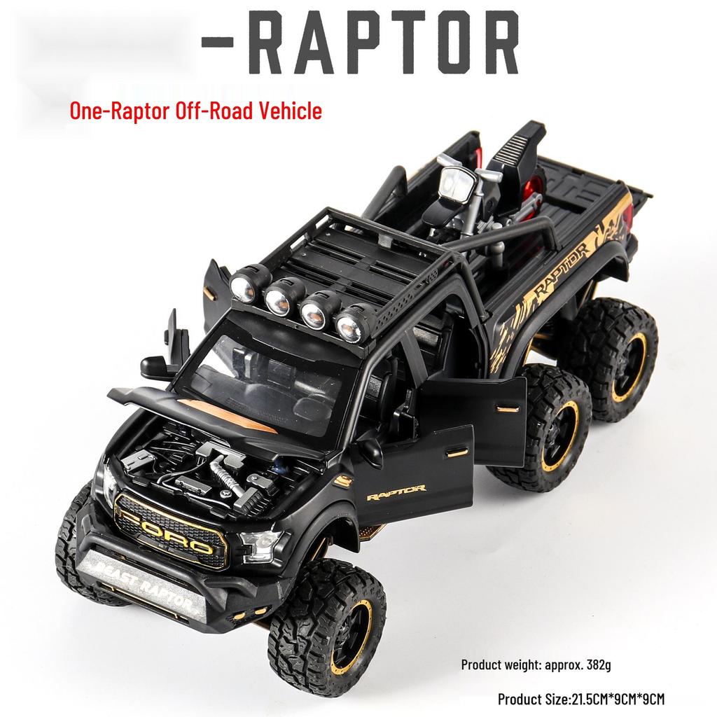 1:28 Die-cast Raptor F150 Toy Truck - Alloy Off-road Vehicle Model for Children