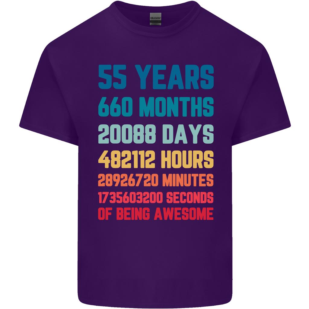 55th Birthday 55 Year Old Unisexs Light Cotton TShirt