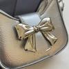 Chain Strap Messenger Bag for Women Bows Shoulder Bag PU Leather Crossbody Bag