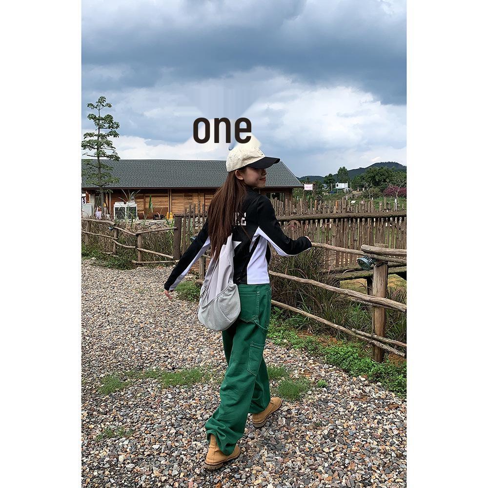 9-Hour American Retro Multi-Pocket Women's Cargo Pants - 2023 Spring Collection, Straight Leg Style