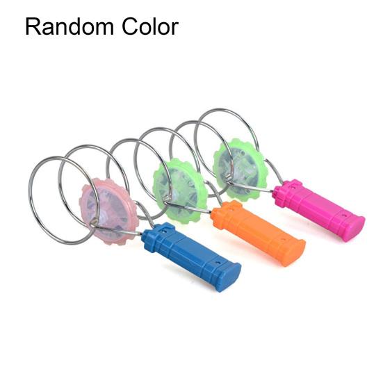 Spinning Toy with Wheel Handle Colored LED Light Spin Freedom Funny Interactive Novelty Toys Magnetic Gyro Wheel Hand Spinner Children Birthday Gift