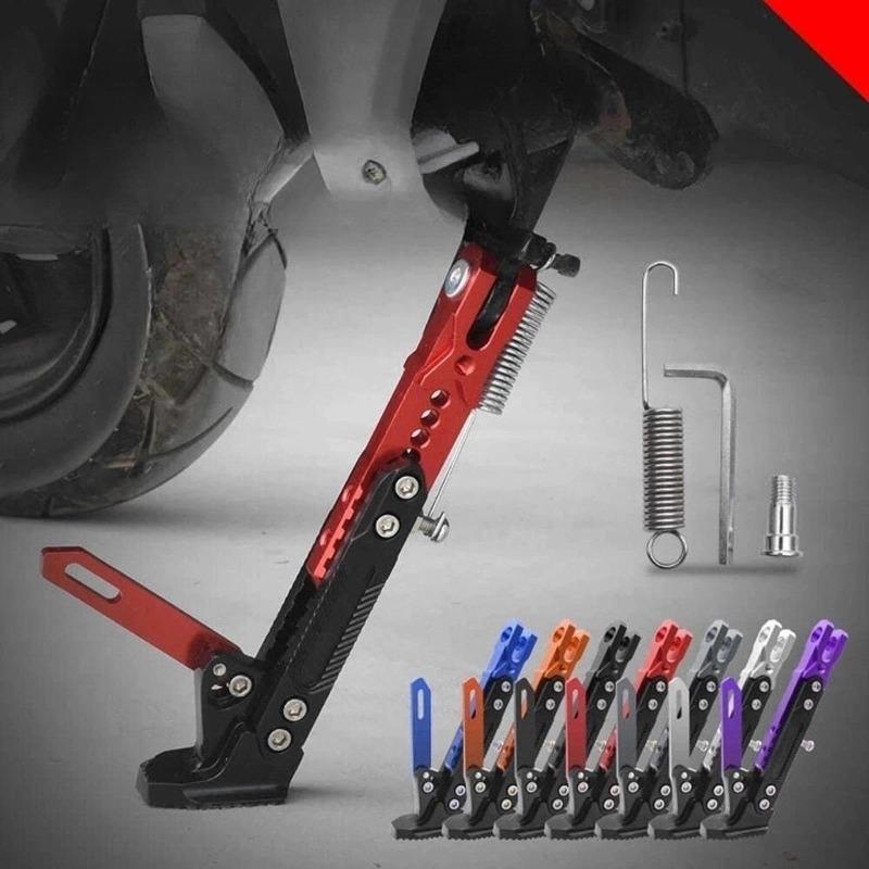Electric Motorcycle Universal CNC Adjustable Parking Stand, Electric Motorcycle Parking Foot Side Support Bracket New 2025