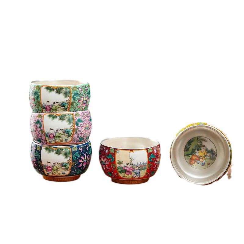 Luxury Enamel Ceramic Tea Cup