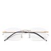 Anti Blaulicht Herren Lesebrille Memory Titan Randlose Brille Altersweitsichtige Brille Rechteckige Brille Randlos
