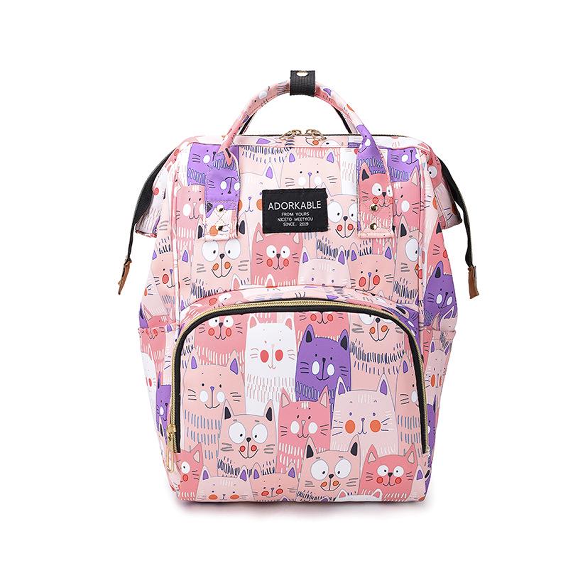 Trendy Large-Capacity Mommy and Baby Travel Backpack