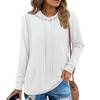 Womens Pullover Hoodies Teen Girls Fashion Hooded Sweatshirt Womans Fall Tunic Top