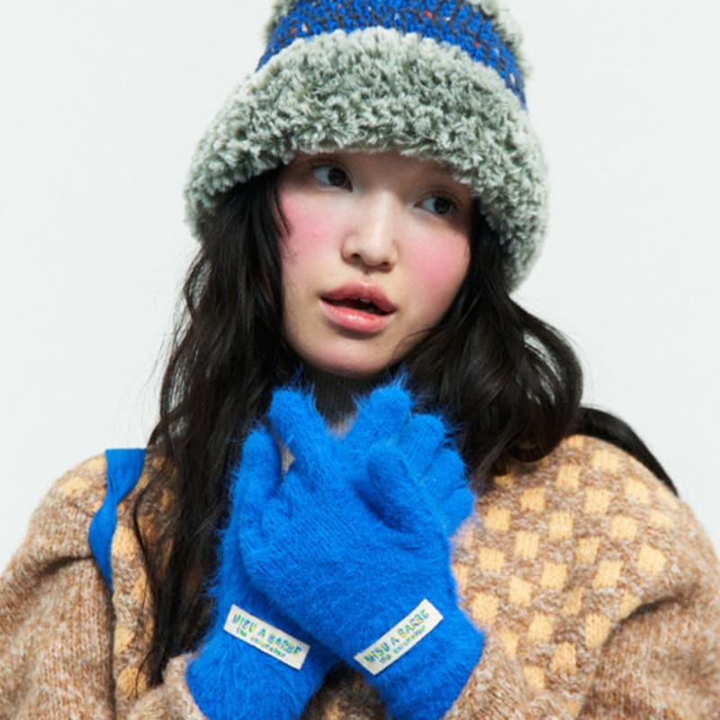 MISU A BARBE BLUE MONSTER GLOVES