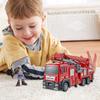 Simulation Fire Truck Ladder Truck Sprinkler Truck Sanitation Truck Alloy Engineering Vehicle Children's Car Model Toy