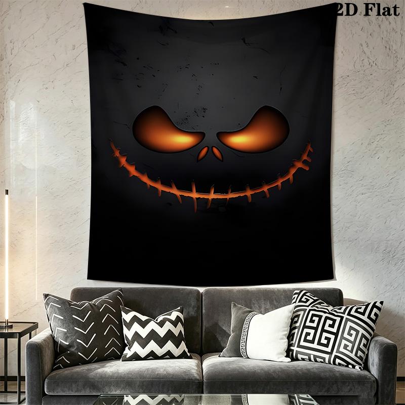 Jack Skellington'S Halloween Adventure Tapestry Fashion Print Wallmounted Background Cloth Atmospheric Background Cloth