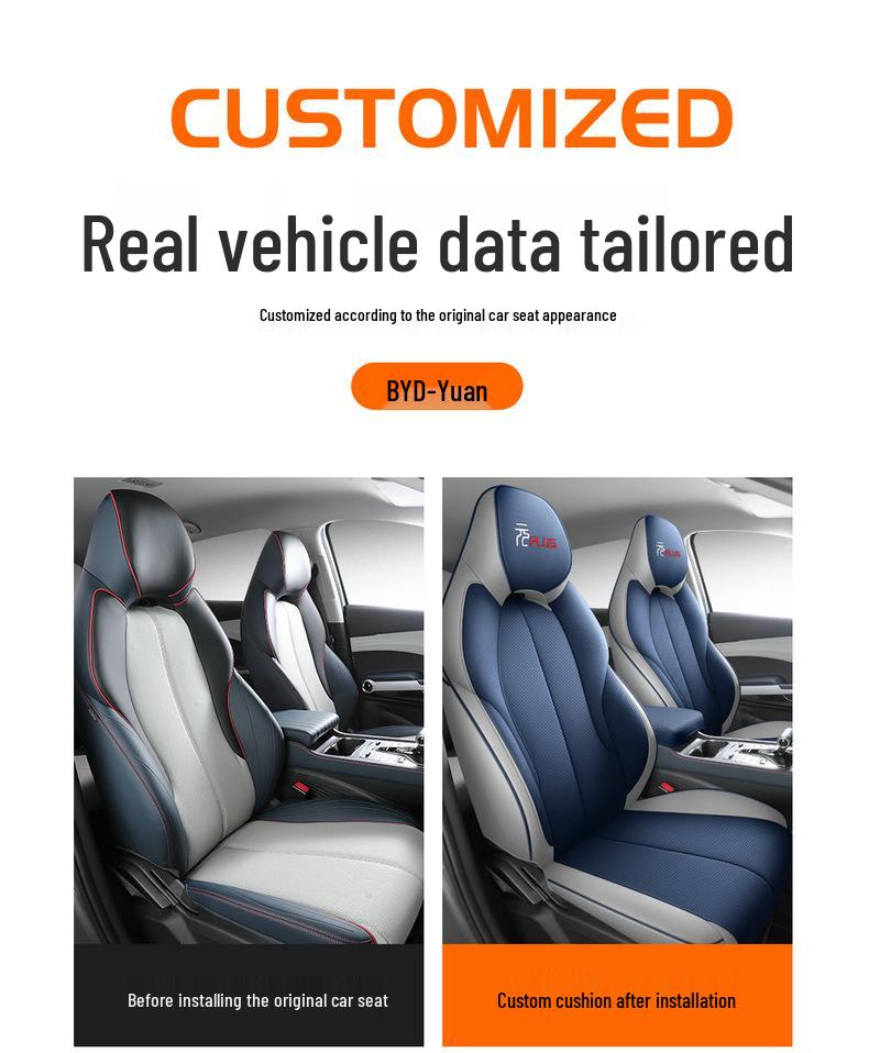 BYD Yuan Plus All-Season Leather Seat Cover – Universal Full Coverage Cushion