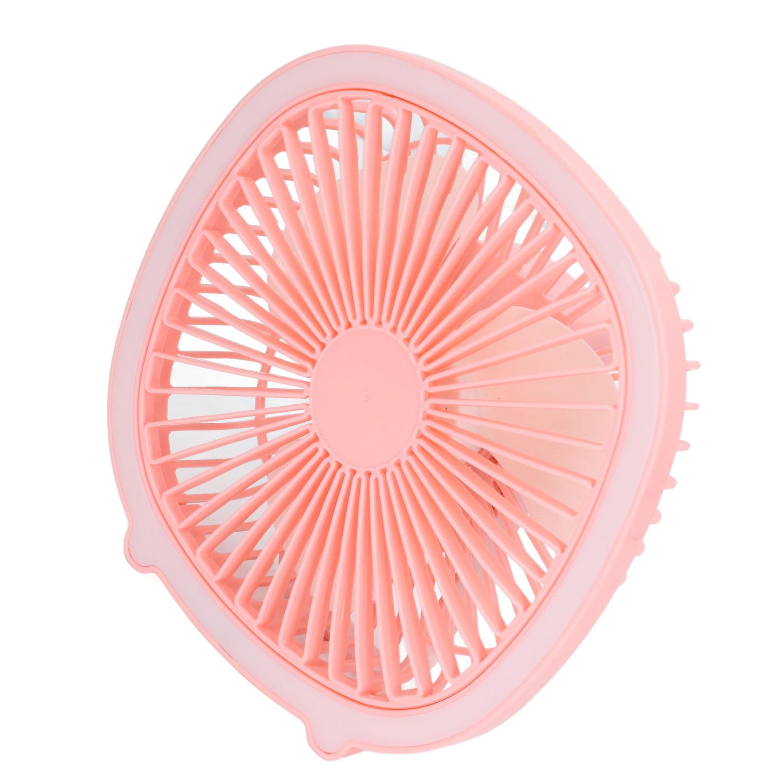 

Desktop Fan Power Low Noise Rechargeable Portable Vertical Hanging Fan with LED Light