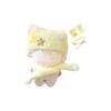 Cat Ear Knit Hat & Scarf Set for 10cm Plush Toy, Yellow [Used]