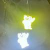 Cute Bear Shape Reflective Keychain Bag Pendant Student Bag Safety Reflector