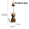 Cat Wind Chime Garden Yard Door Windchime Decorations Elegant Animals Statue Decor Outside Bells Pendant for Yard Home Balcony