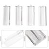 Transparent Push Pull Handles Set of 4 Ergonomic Designs for Cabinets Drawers and Other Furniture Applications