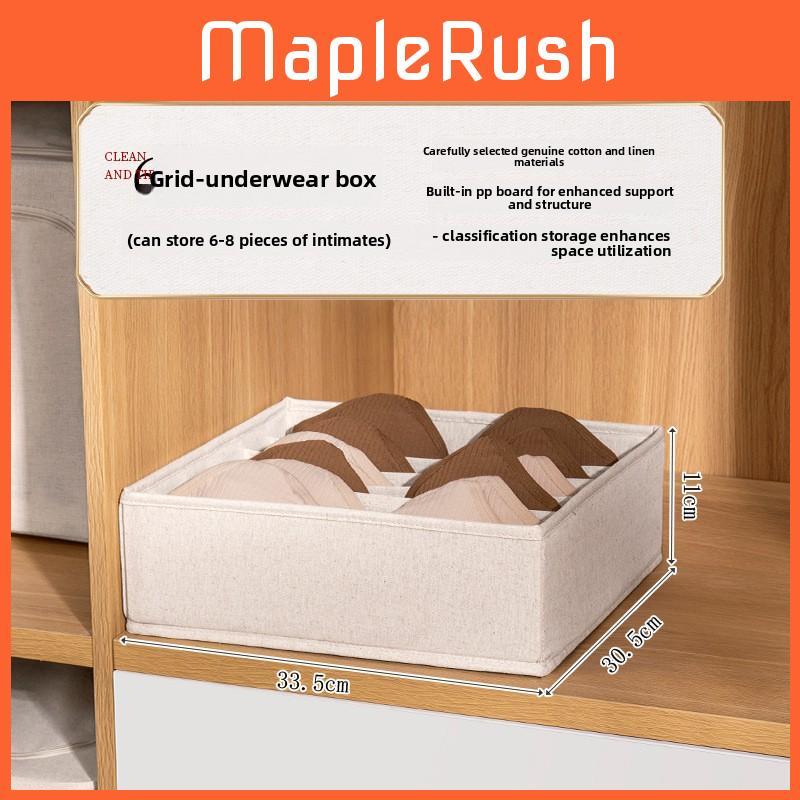 Innerwear Storage Box With Dividers For Bedroom Closet Organization Compact Foldable Design