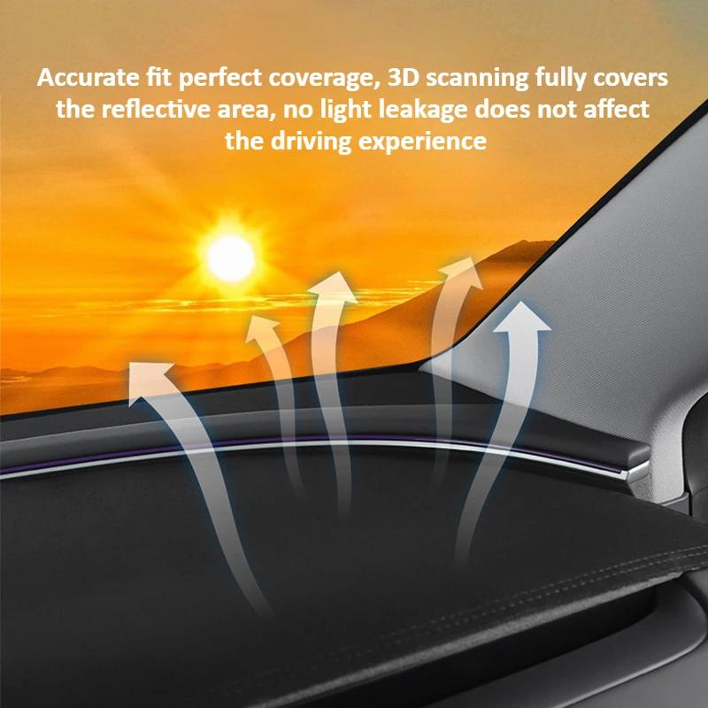 For Tesla Model Y Juniper 2025 Model 3Suede Dashboard Cover Pad Sunshade Protector Anti-UV Dash Mat Sun-shading Non-slip Pads