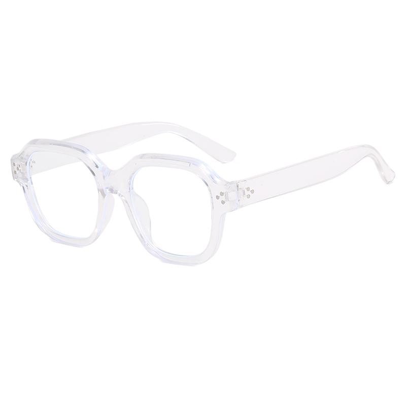 Retro Square Frame Eyeglass Women Leopard Computer Reading Glasses Clear Blue Light Blocking Eyewears Vintage Decorative Goggles